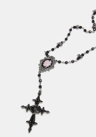 Fool's Paradise Rosary Necklace – Dolls Kill