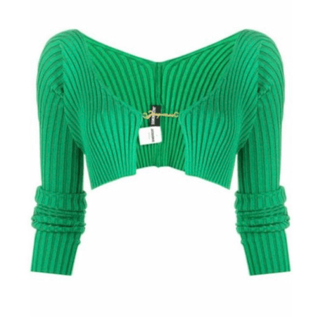 Jacquemus green cardigan top