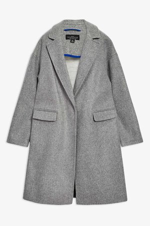 Grey coat topshop