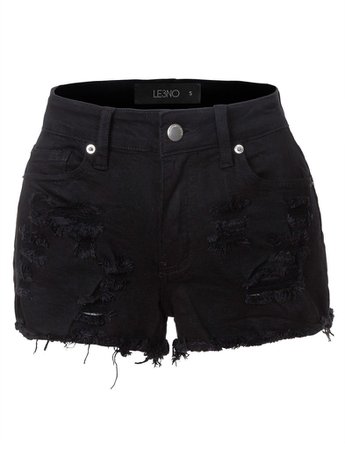black jean shorts - Google Search