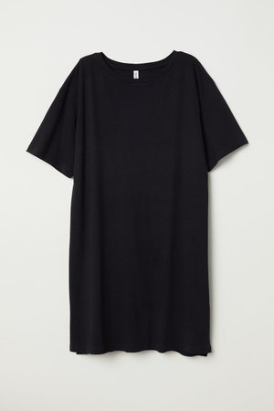 T-shirt Dress - Black - Ladies | H&M US