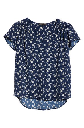 Gibson Smocked Floral Top | Nordstrom