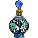 Amazon.com: YU FENG Vintage Dragonfly Pewter and Glass Perfume Bottle with Diamand for Woman,Friends : Home & Kitchen