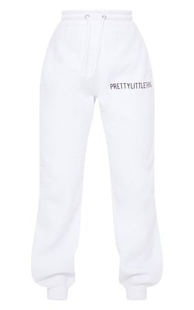 Plt White High Waisted Joggers | Co-Ords | PrettyLittleThing USA