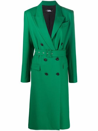 Shop Karl Lagerfeld tailored double breasted coat with Express Delivery - FARFETCH