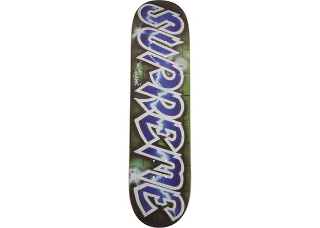 Supreme Supreme Lee Quinones Lee Logo Skateboard Deck Blue - SS18