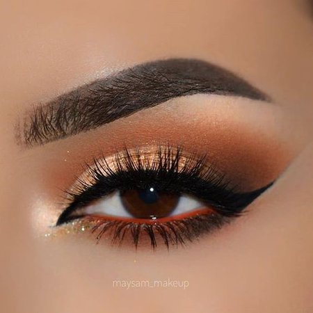 Orange & Brown Smokey Eye