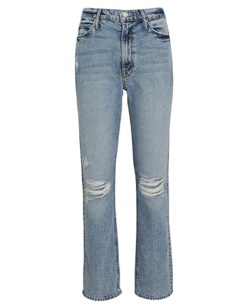 MOTHER The Dazzler Distressed Ankle Jeans | INTERMIX®