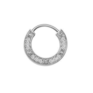 CRB8301424 - LOVE single earring - White gold, diamond - Cartier