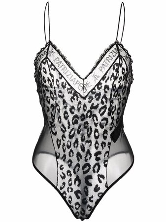 Patrizia Pepe leopard-print bodysuit - FARFETCH