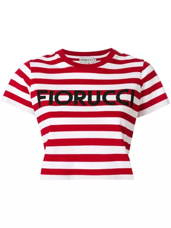 Fiorucci Camiseta Cropped Listrada - Farfetch