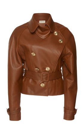 Belted Leather Jacket by Alexandre Vauthier | Moda Operandi