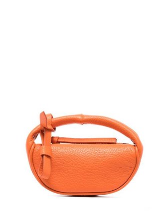 Shop orange BY FAR Micro Cush mini bag with Express Delivery - Farfetch