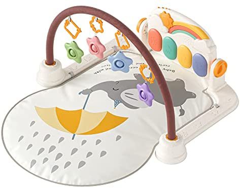 Amazon.com : TUMAMA Kick and Play Piano Baby Gym,Baby Activity Play Gym,Early Development Playmats Toy Christmas Gifts for Babies and Newborn Boys Girls : Baby