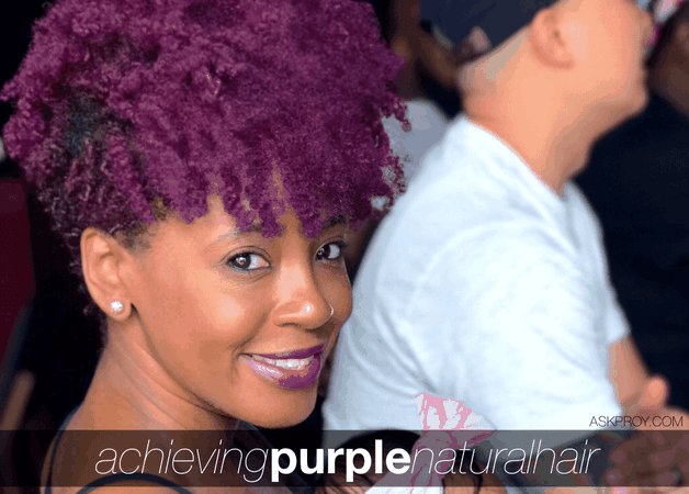 Purple Natural Hair is BACK! - askpRoy