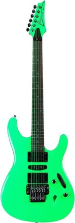 Ibanez neon green electric guitar