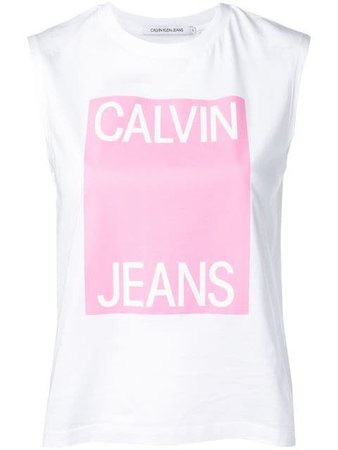 Calvin Klein Jeans Logo Printed Tank Top - Farfetch