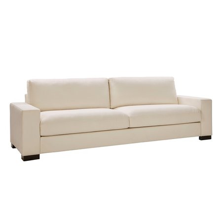 Shop Lionel White Cotton Down-filled Extra-long Deep Seat Sofa by iNSPIRE Q Artisan - On Sale - Free Shipping Today - Overstock.com - 14046525