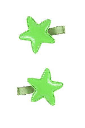 STAR CLIP - BRIGHT GREEN