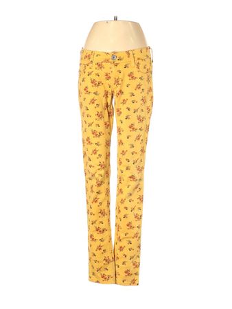 Wallflower Floral Yellow Casual Pants Size 2 - 66% off | thredUP
