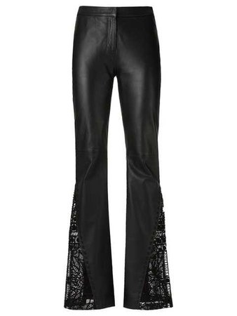 Martha Medeiros Leather Flared Trousers $2,432 - Buy AW17 Online - Fast Global Delivery, Price