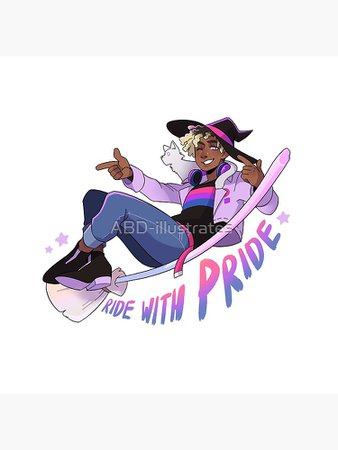 "Ride with Pride - Bi" Floor Pillow by ABD-illustrates | Redbubble