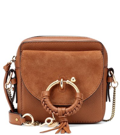 Joan Mini Camera leather crossbody bag