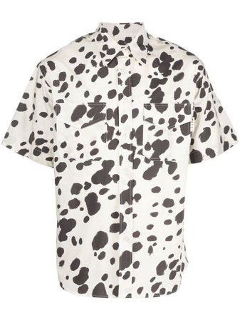 Marni spot-print short-sleeve Shirt - Farfetch