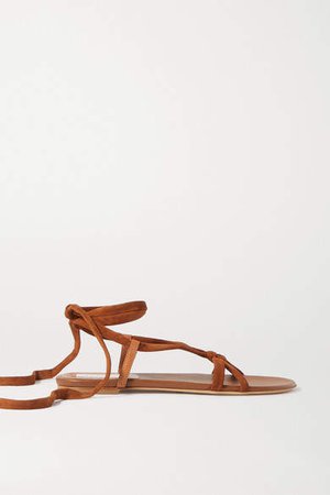 Reeves Leather And Suede Sandals - Tan