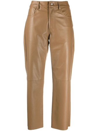 Drome Cropped Leather Trousers - Farfetch
