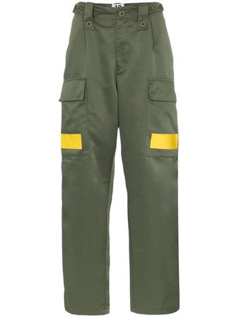 Ten Pieces X Rude yellow stripe cargo trousers $240 - Shop SS19 Online - Fast Delivery, Price