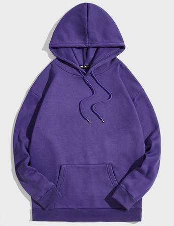 plain purple hoodie