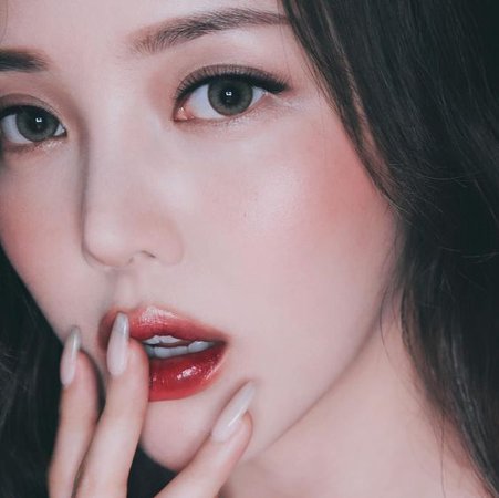 Korean beauty skin care model