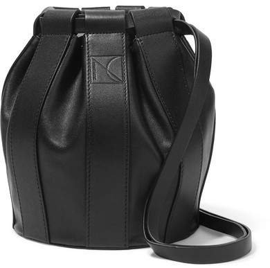 LOW CLASSIC - Leather Bucket Bag - Black