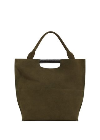 MANGO Double-strap leather bag