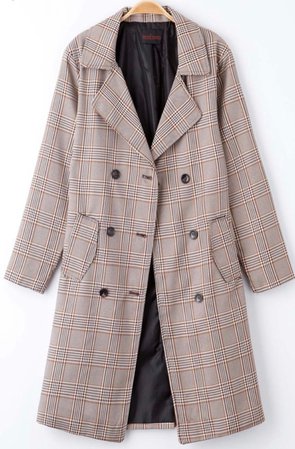 plaid coat