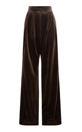 Rowe Pleated Velvet Pants By Alex Perry | Moda Operandi