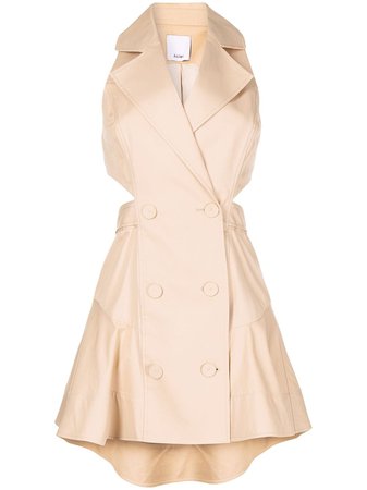 Acler cut-out Trench Dress - Farfetch