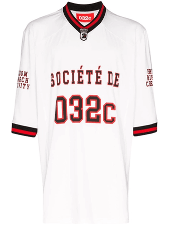 032C Football Jersey T-shirt White