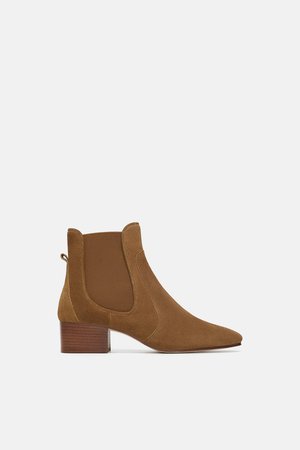 FLAT LEATHER ANKLE BOOTS - View all-SHOES-WOMAN | ZARA New Zealand