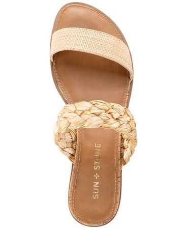 Sun + Stone Easten Slide Sandals, Created for Macy's & Reviews - Sandals - Shoes - Macy's