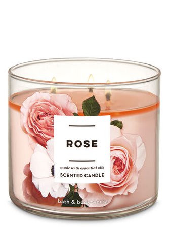 Rose 3-Wick Candle | Bath & Body Works
