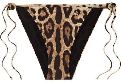 Leopard-print Bikini Briefs - Leopard print