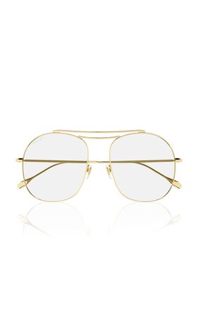 Aviator-Frame Metal Sunglasses By Gucci | Moda Operandi