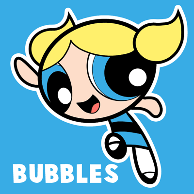 How to Draw Bubbles from Powerpuff Girls with Easy Step by Step Drawing Tutorial - How to Draw Step by Step Drawing Tutorials