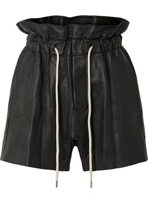 Bassike | Leather shorts | NET-A-PORTER.COM