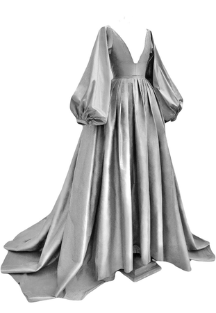 grey gown