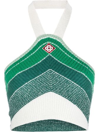 Green striped top - woman - CASABLANCA - divincenzoboutique.com