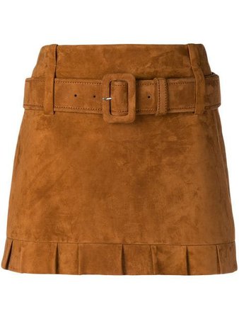 Prada belted mini skirt