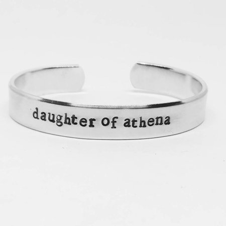 Daughter of Athena: Hand Stamped Aluminum Annabeth Chase-Percy | Etsy